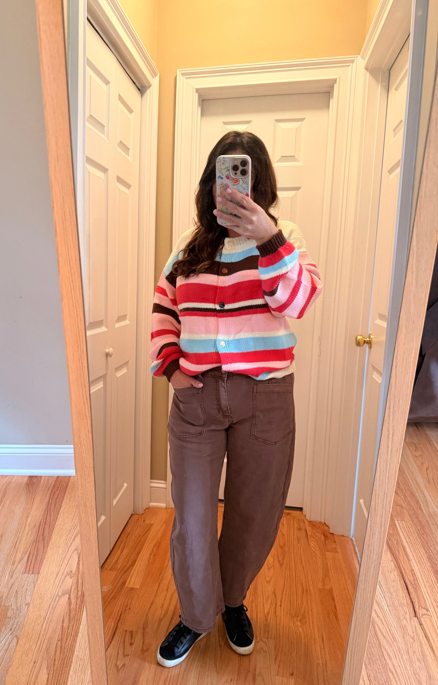 Coffee Colored Wide Leg Jeans